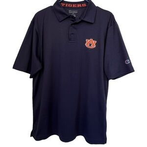Auburn University Tigers Men’s Navy Champion Polo Shirt Size Medium